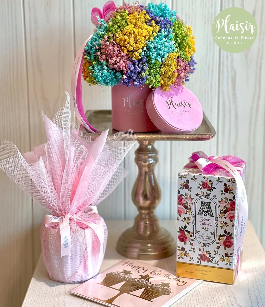 Luxury Pink Birthday Giftset By Plaisir