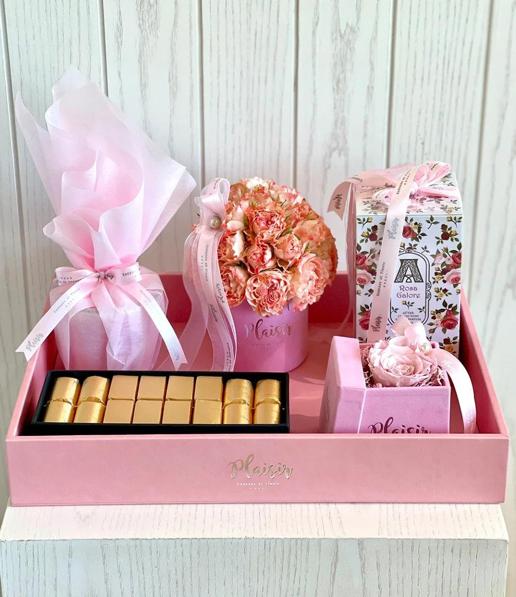 Medium Gift Tray - Pink By Plaisir