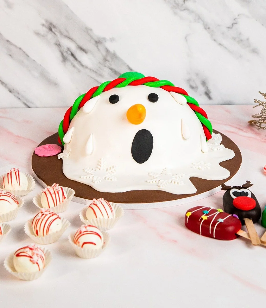 Melting Snowman Cake Bundle By Sugarmoo