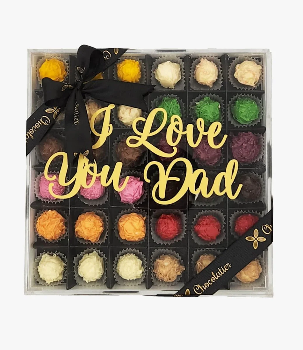 Mixed Acryic I Love You Dad 72 pcs by Chocolatier