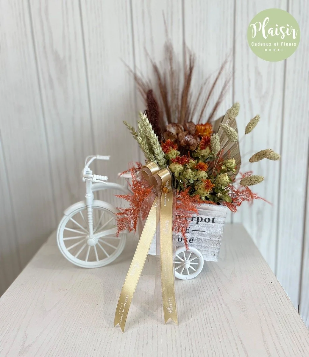 Mixed Flower Bicycle Arrangement By Plaisir