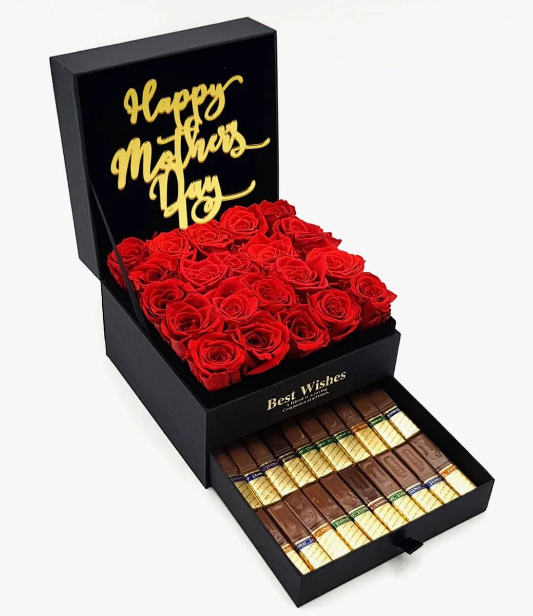 Mother's Day Roses & Chocolate drawer - Large