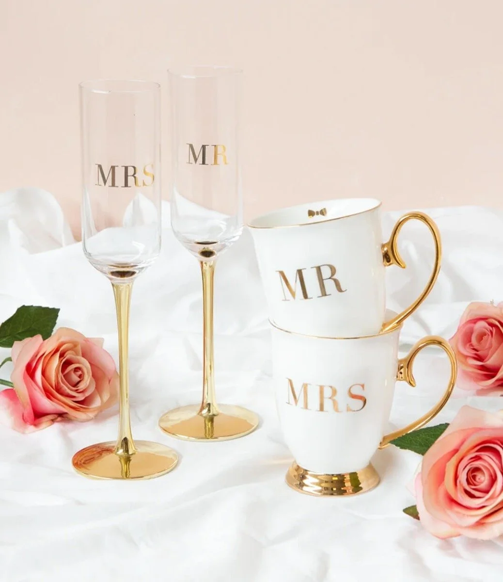 Mr & Mrs Mug Set - Set of 2 By Cristina Re