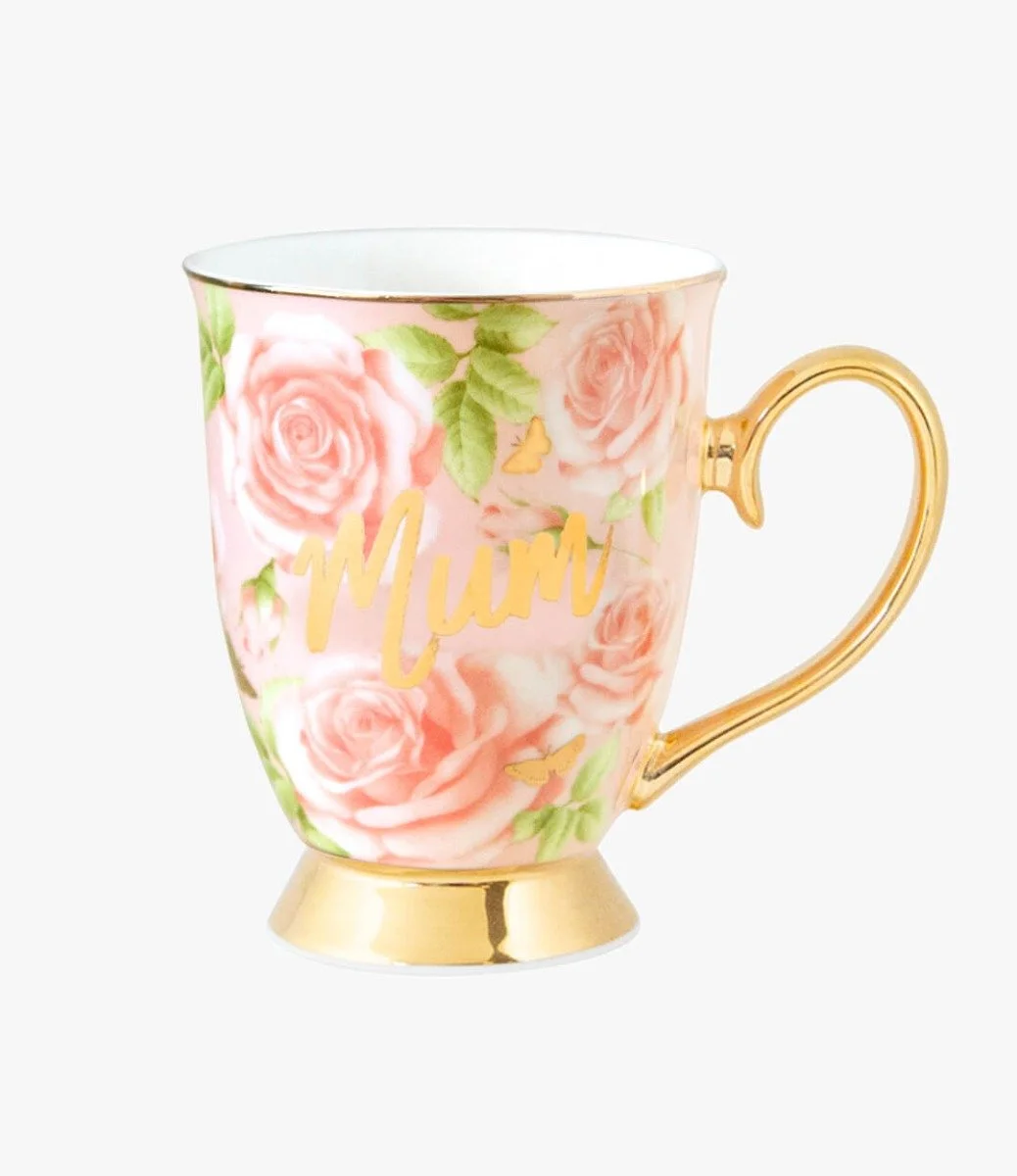 Mum - Butterfly Roses - Mug  By Cristina Re