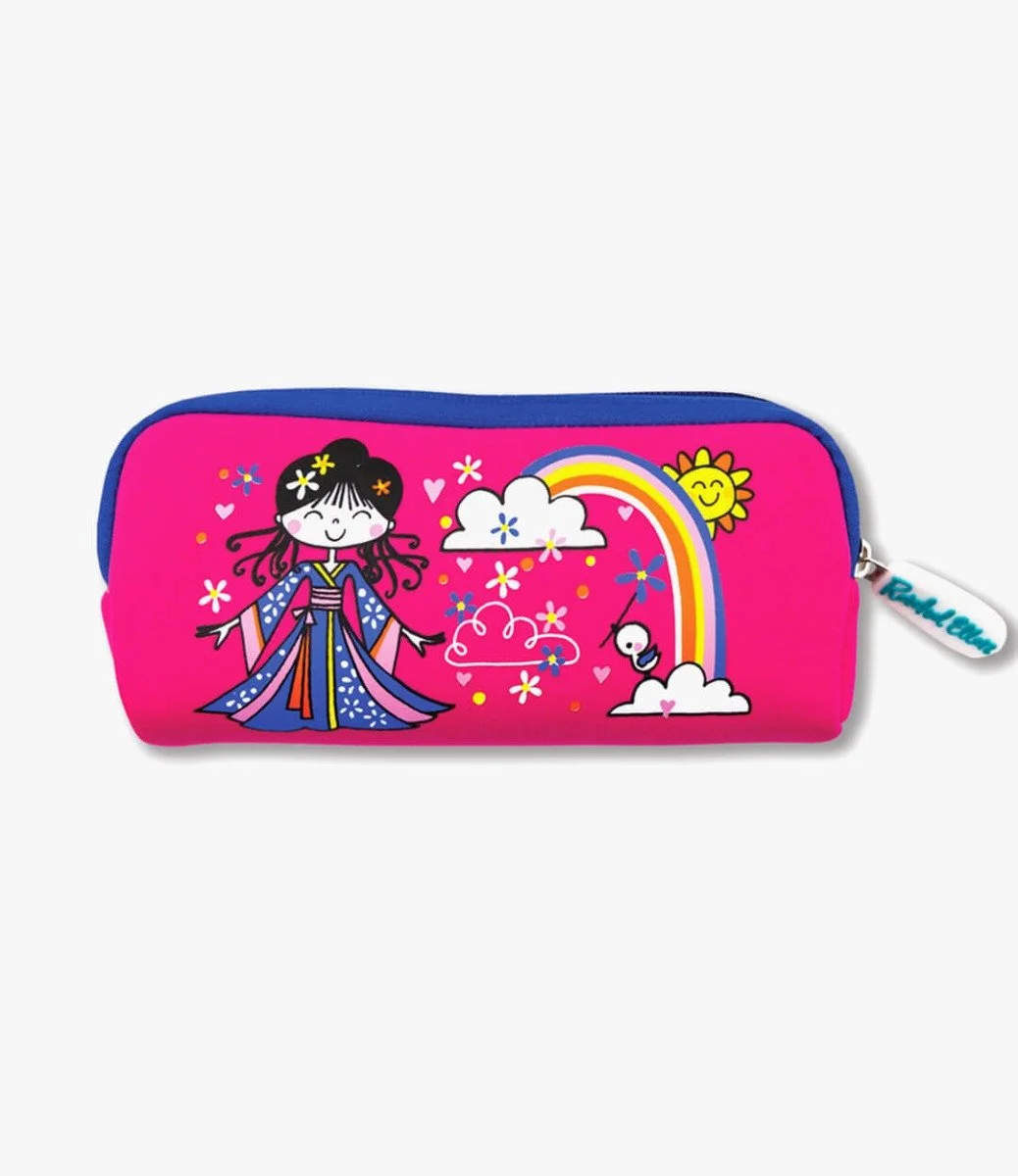 Neoprene Pencil Cases - Cherry Blossom Princess By Rachel Ellen Designs
