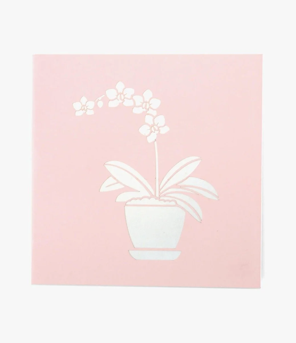 Orchid 3D Pop up Abra Cards