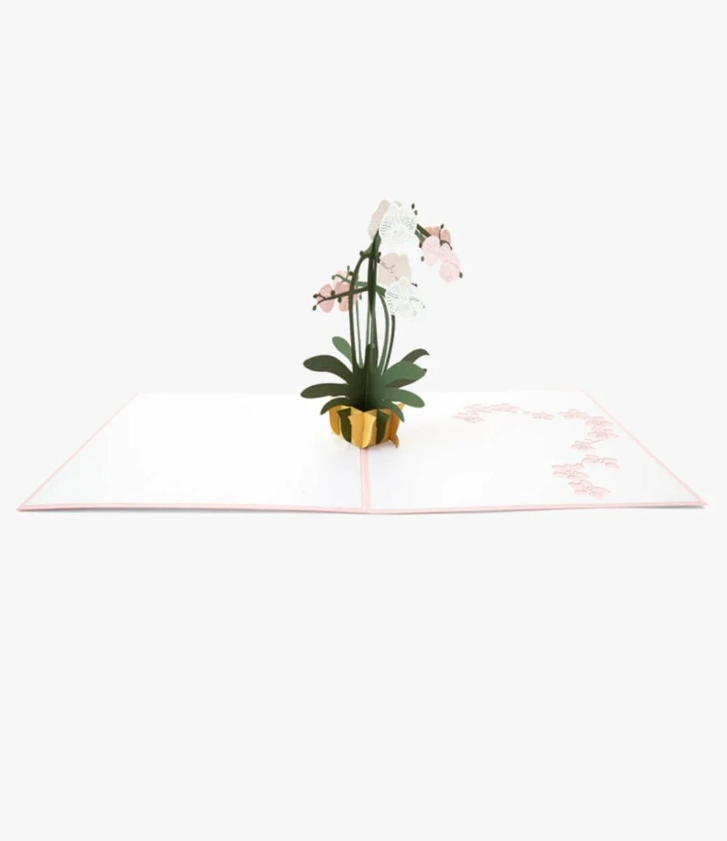 Orchid 3D Pop up Abra Cards
