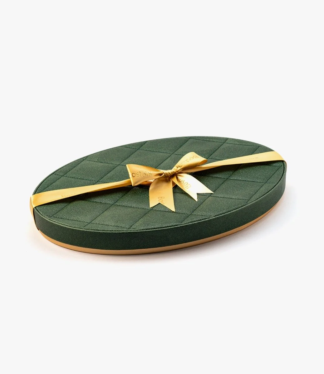 Oval Green Luxury Box By Bostani  - Big