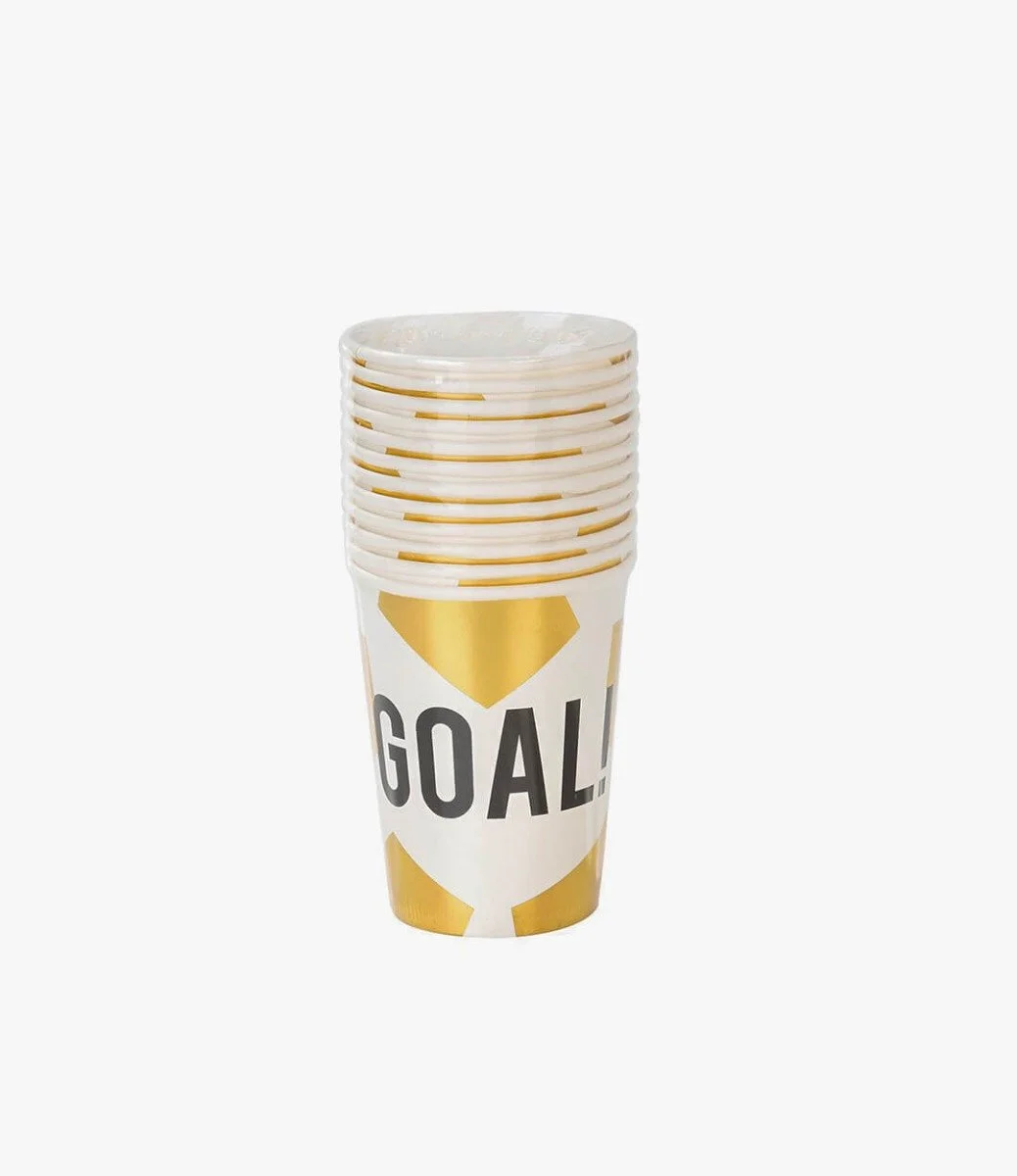 Party Champions Football Paper Cups 12pc Pack by Talking Tables