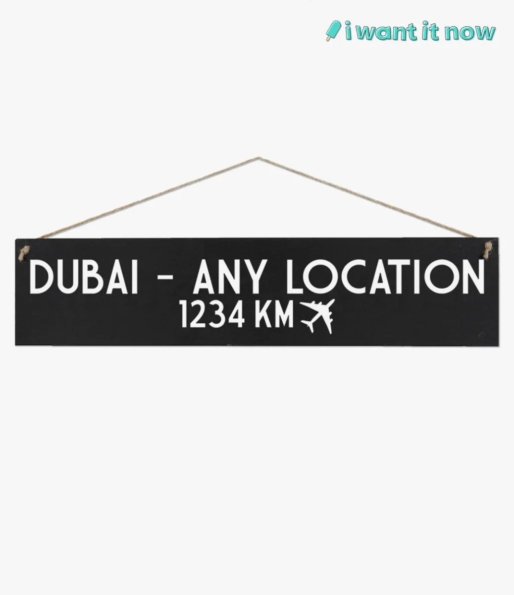 Personalised Location Wooden Sign - By I Want It Now