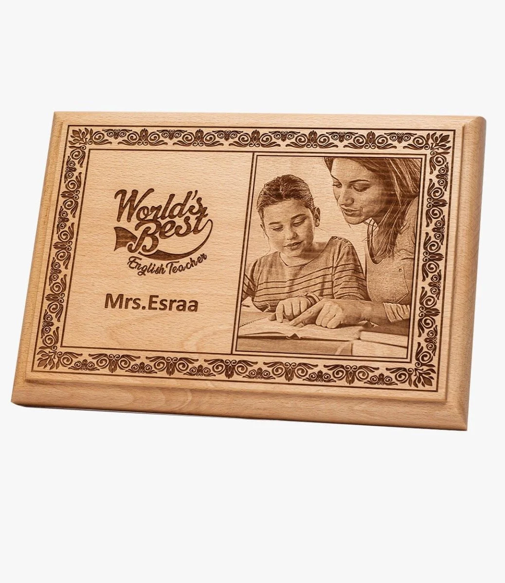 Personalised Luxury Wooden Plaque for Teachers