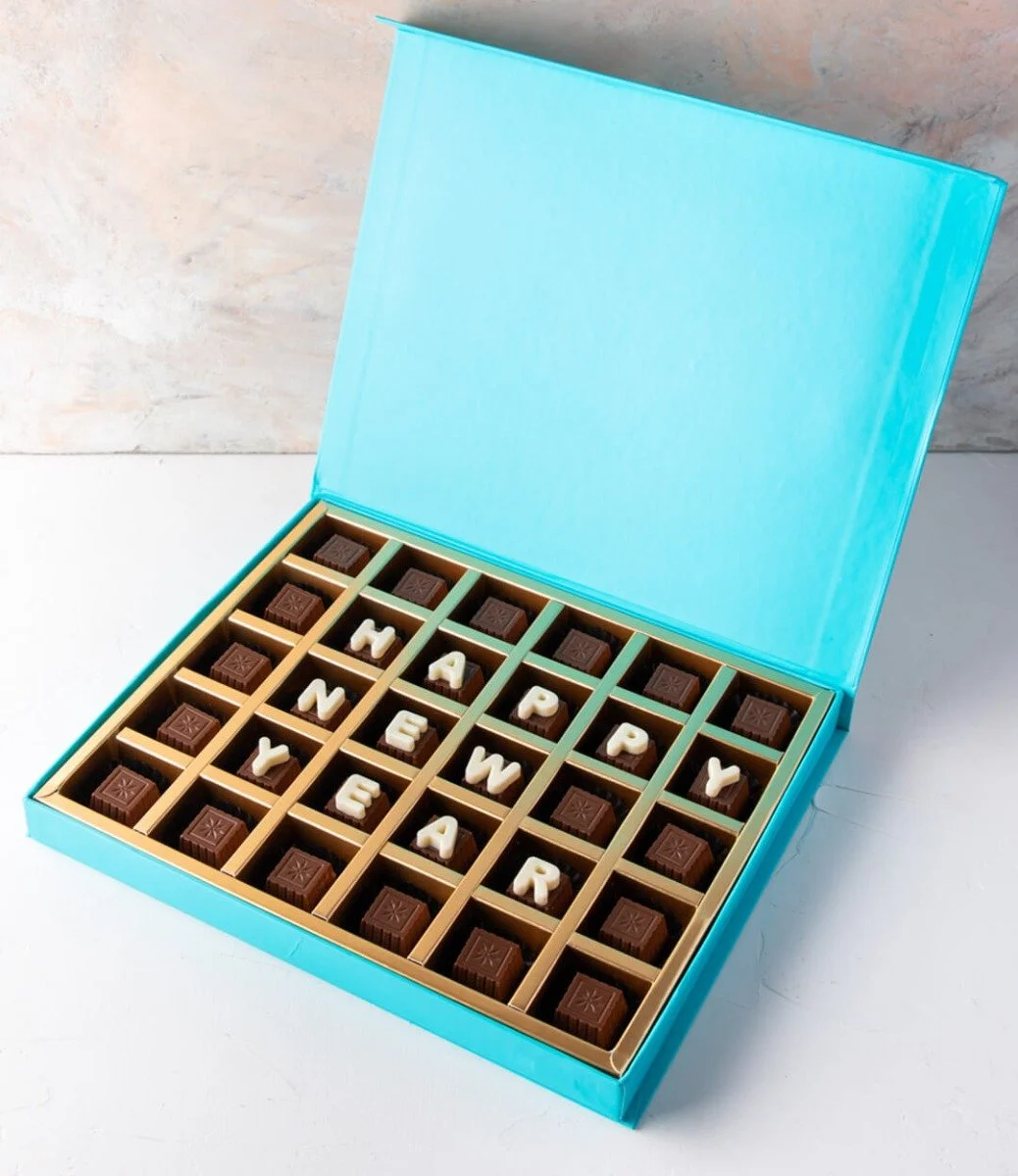 Personalised New Year Chocolates by NJD