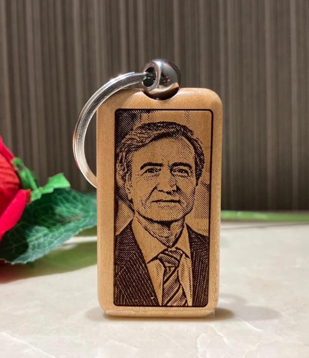 Personalised Wooden Keychain by Laser Gallery