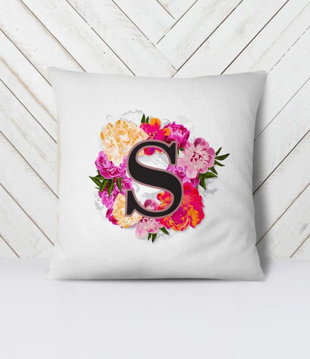 Personalized Floral Cushion
