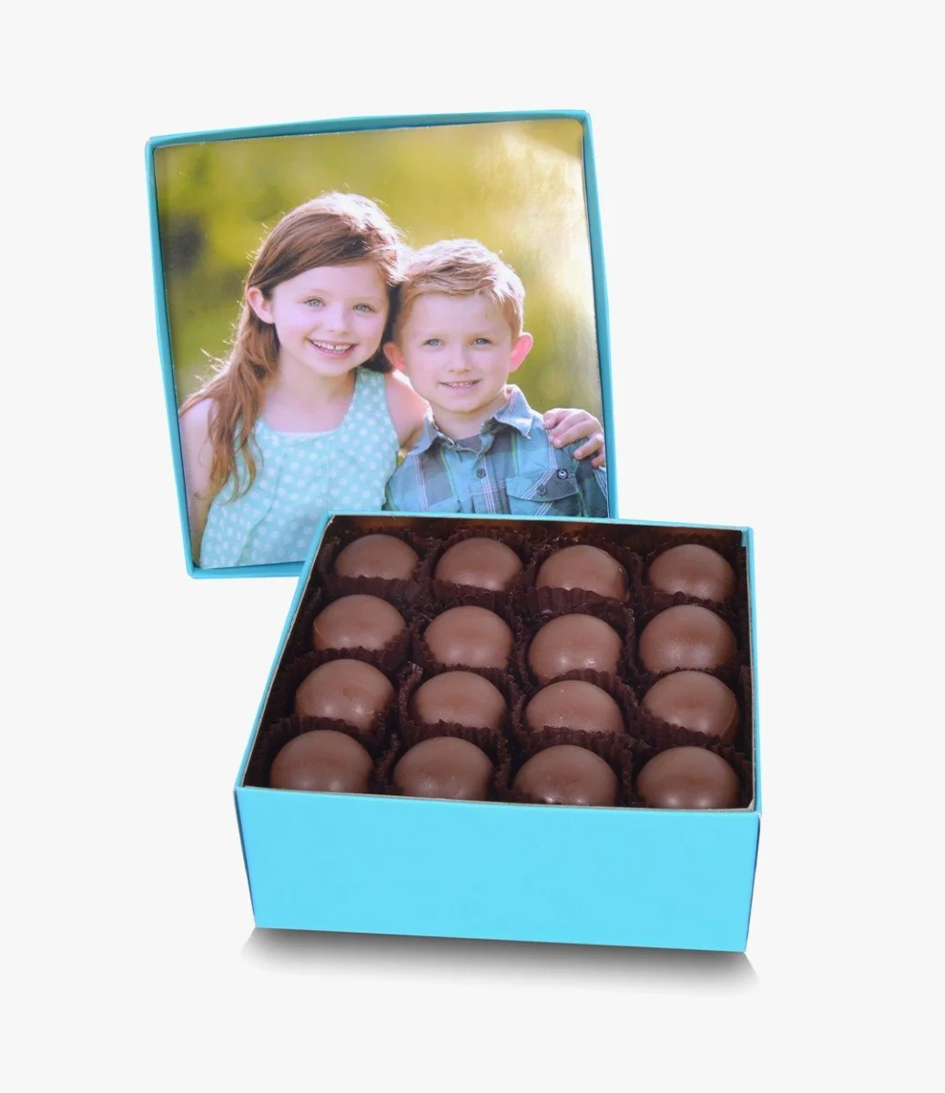 Raksha Bandhan Chocolate Box with a Customized Picture by NJD