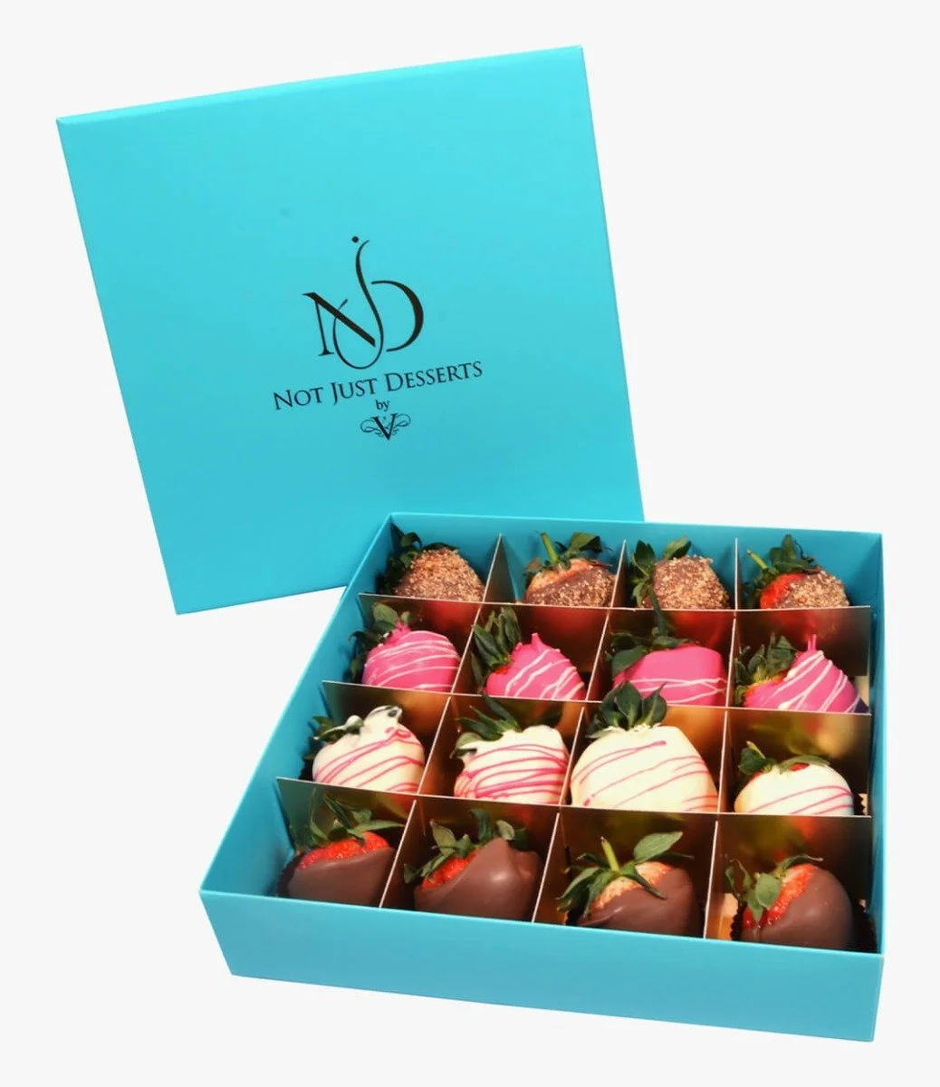 Chocolate-covered Strawberry Box (16 pcs) by NJD