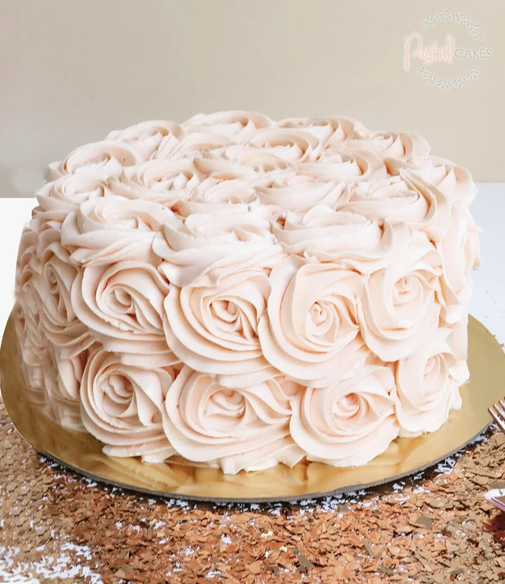 Pink Florals Cake By Pastel Cakes