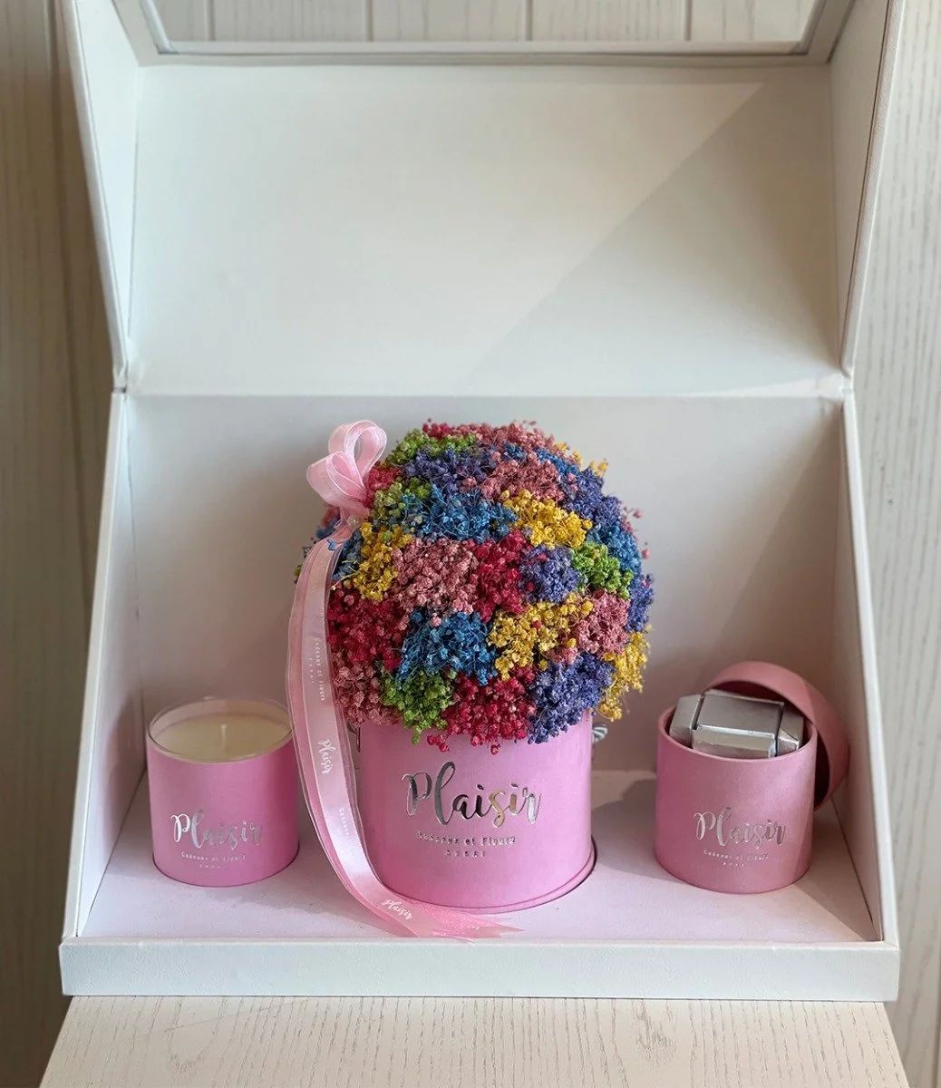 Pink Rainbow Love Gift Box by Plaisir