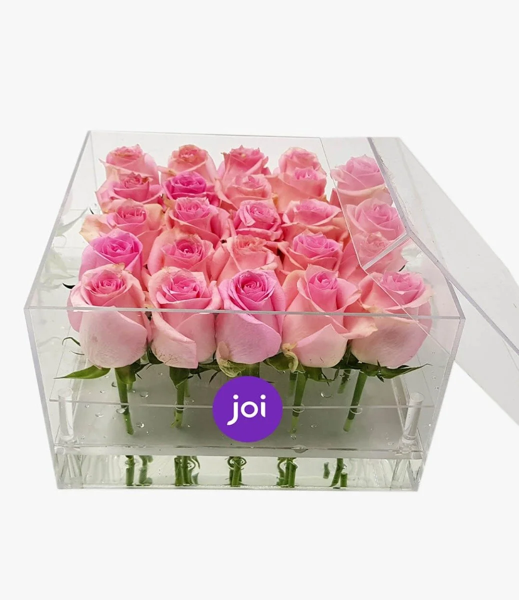 Pink Roses acrylic box (25)