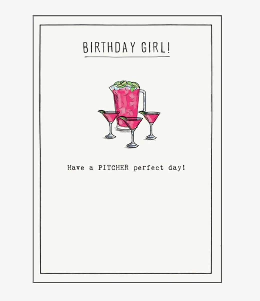 Pitcher Perfect Day Greeting Card by Etched
