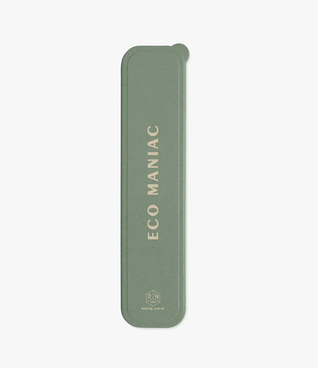 Portable Flatware Set W/Gold Straw - Eco Mania by Designworks Ink.