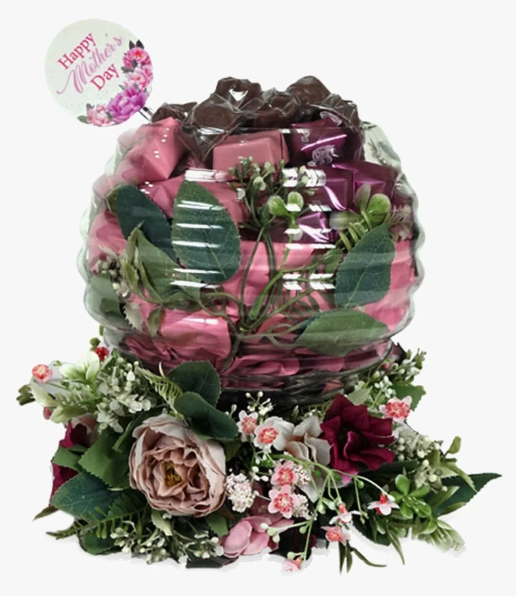Pretty in Peony - Chocolate Vase By Blessing