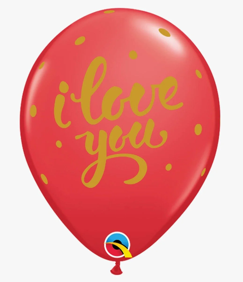 Printed Latex Love Balloons 