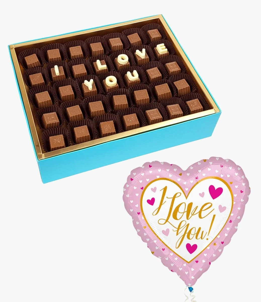 Happy Birthday Chocolates + FREE Love You Balloon