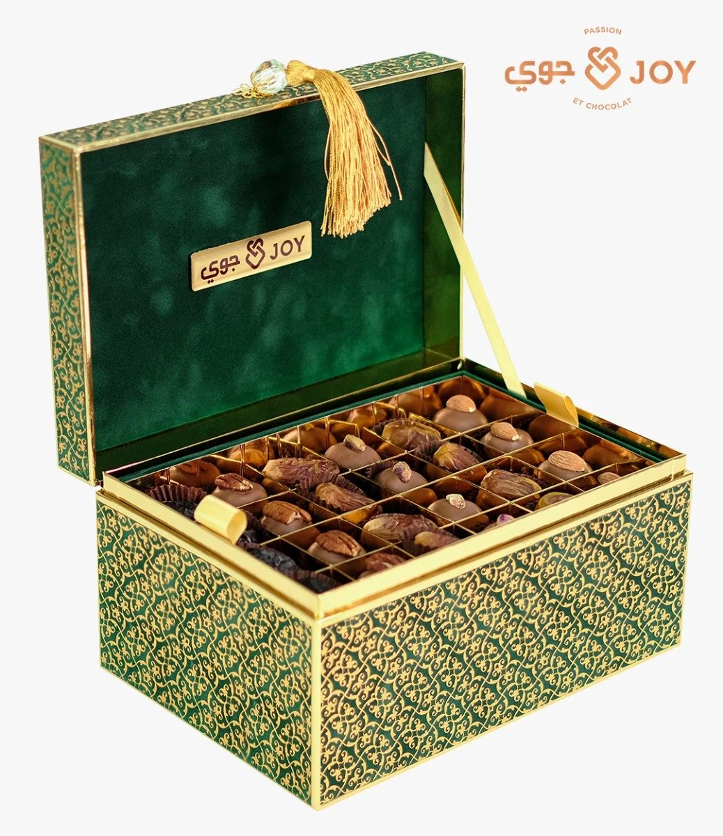 Two Layered Rectangular Box Green by Joy Chocolate