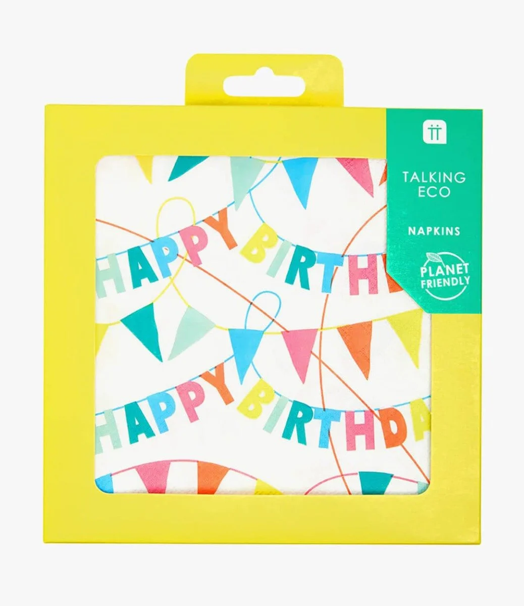 Rainbow Brights Birthday Party Napkins 21pc Pack by Talking Tables