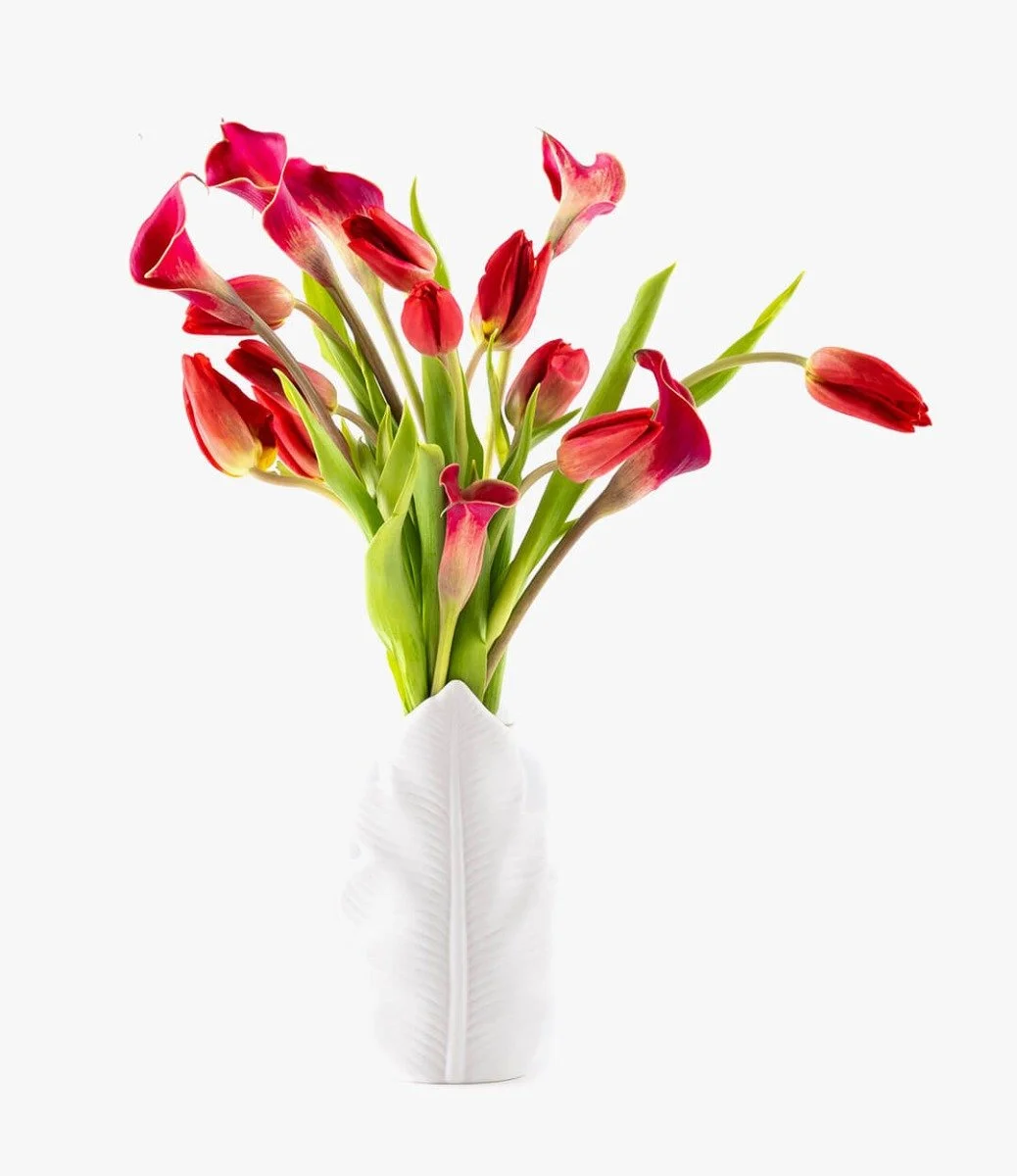 Red Tulips Flower arrangement