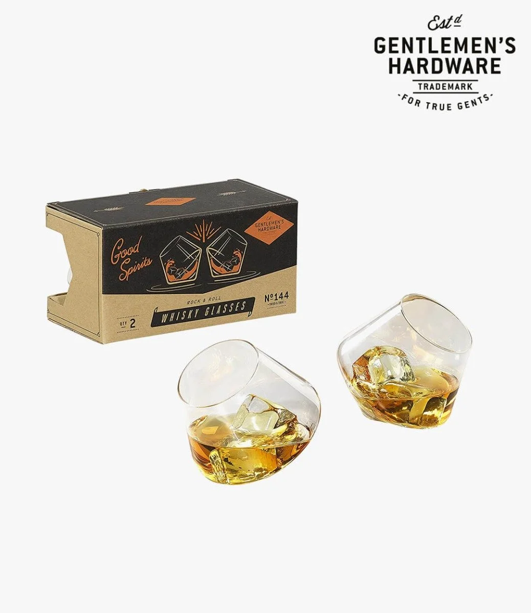 Rocking Beverage Glasses x2 By Gentlemen's Hardware