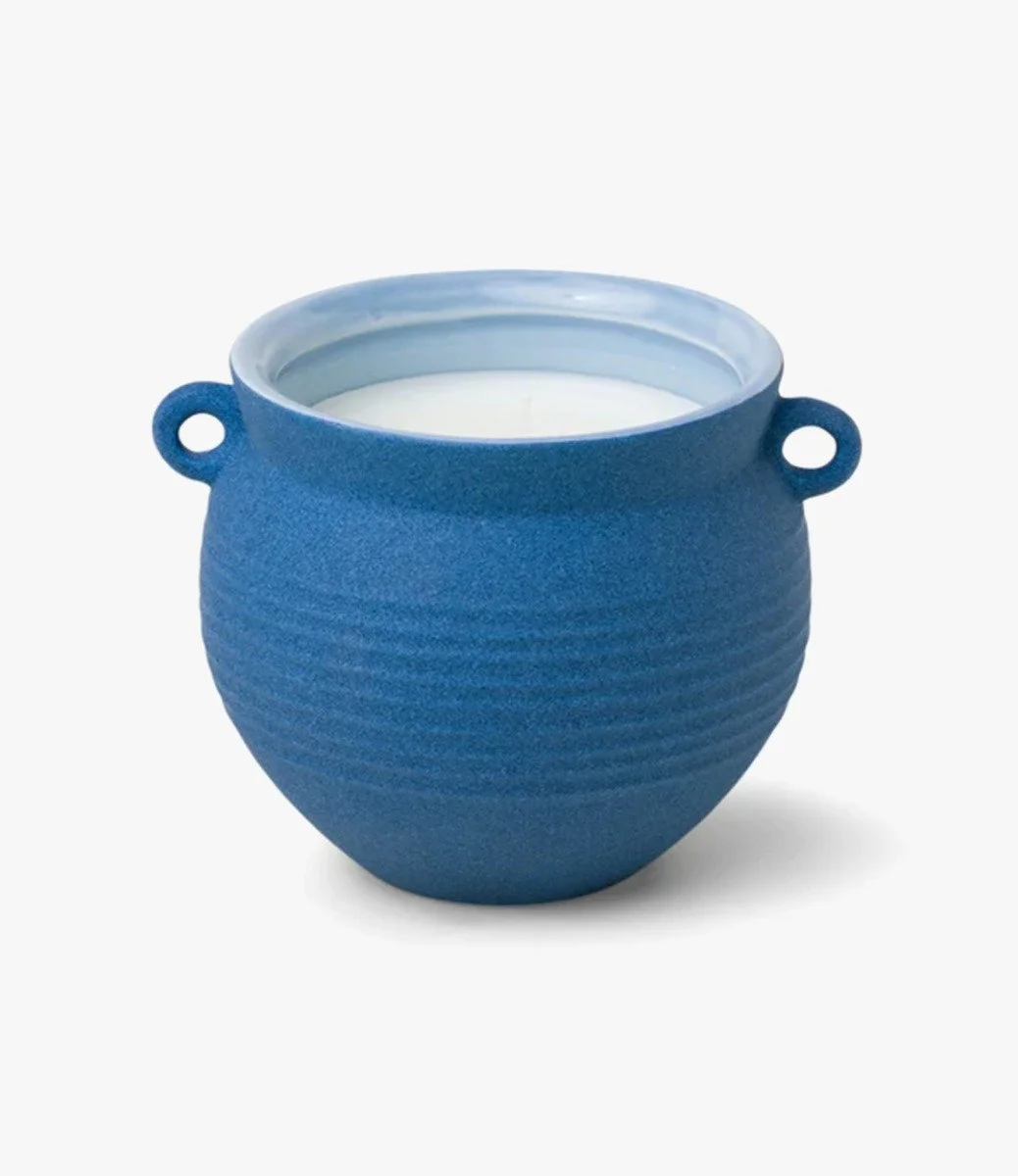 Santorini 8.5oz Blue Ceramic Blue Agave by Paddywax