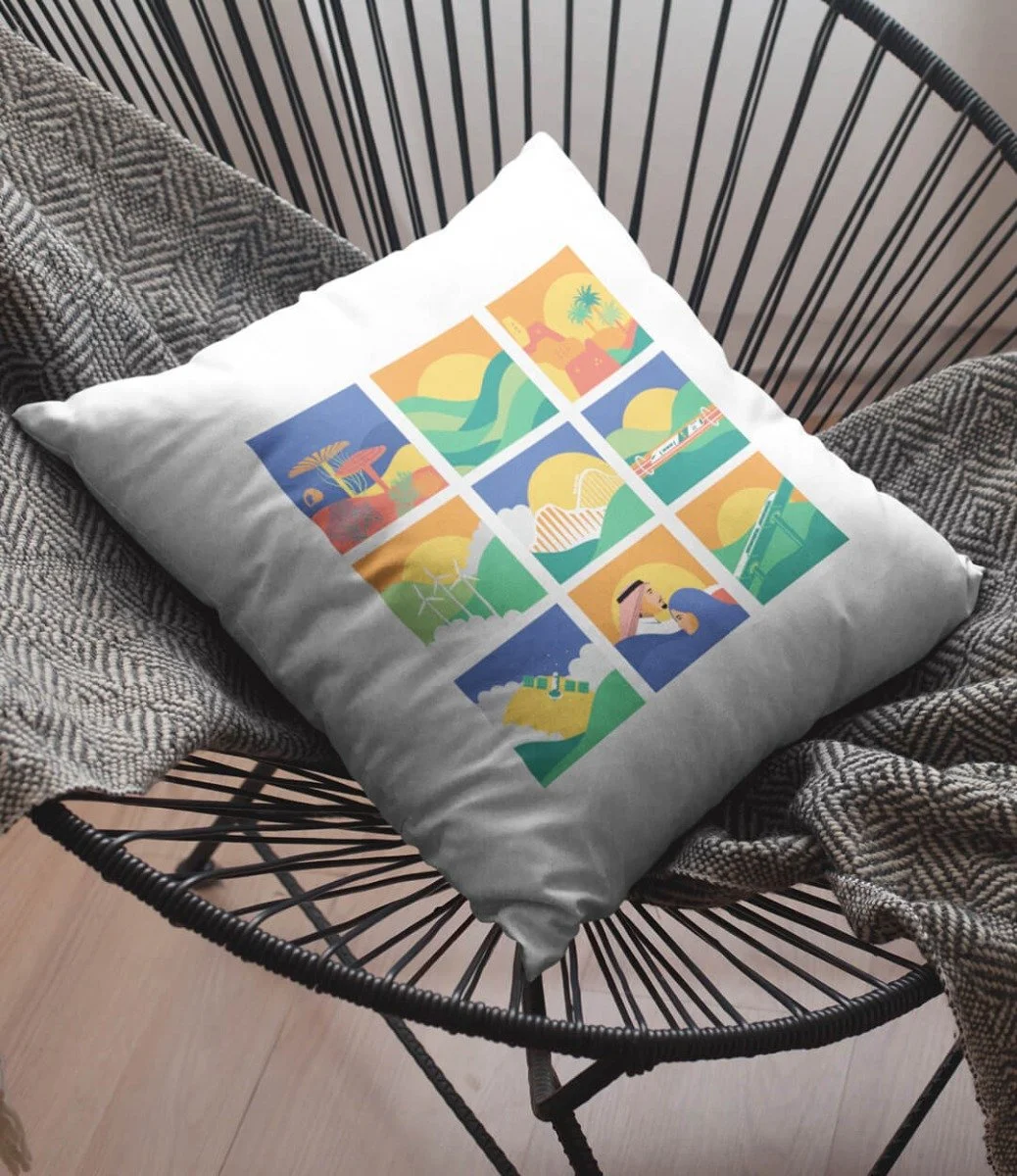 Saudi Projects Printed Pillow