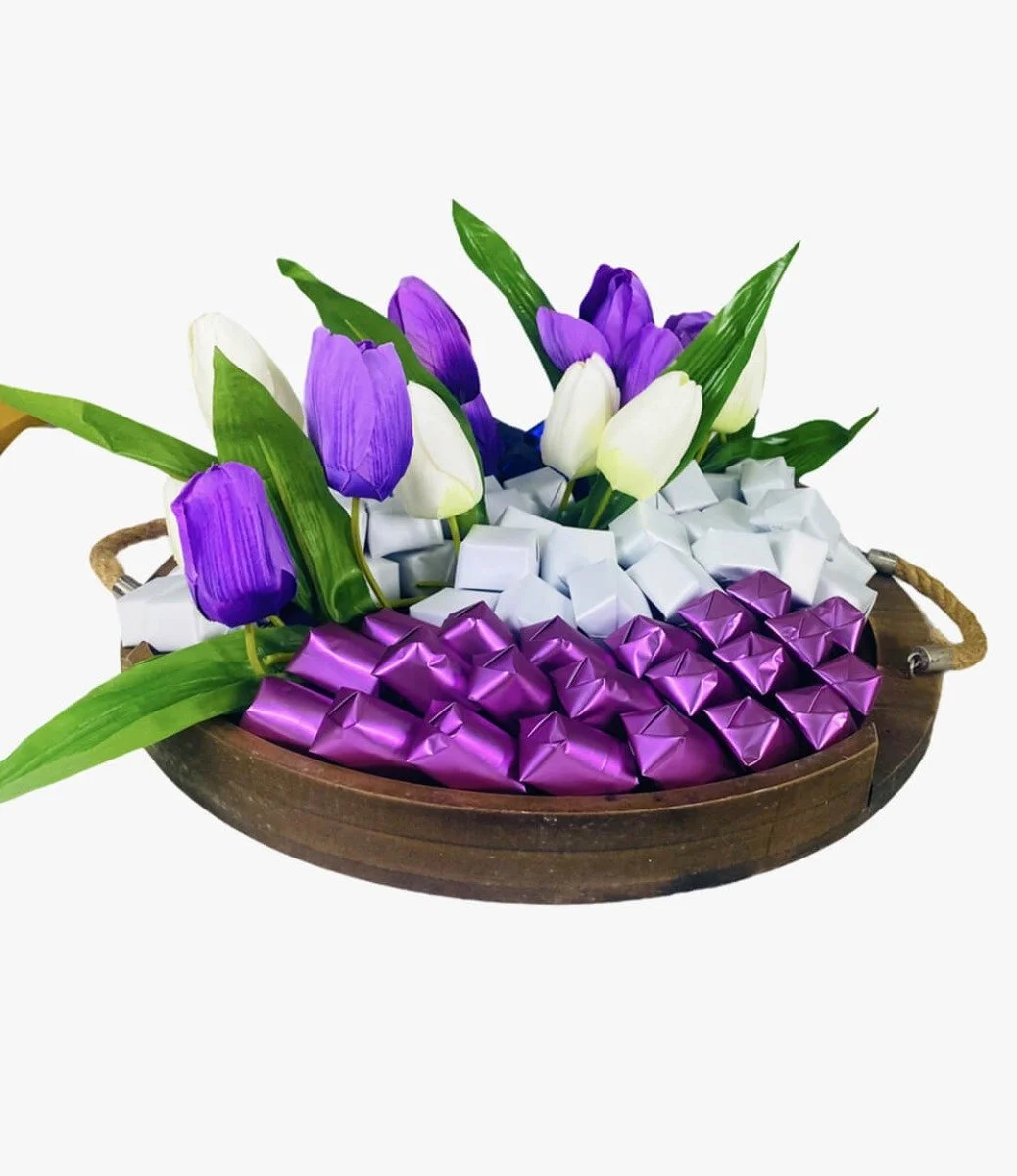 Serene Blessings - Large Chocolate Tray