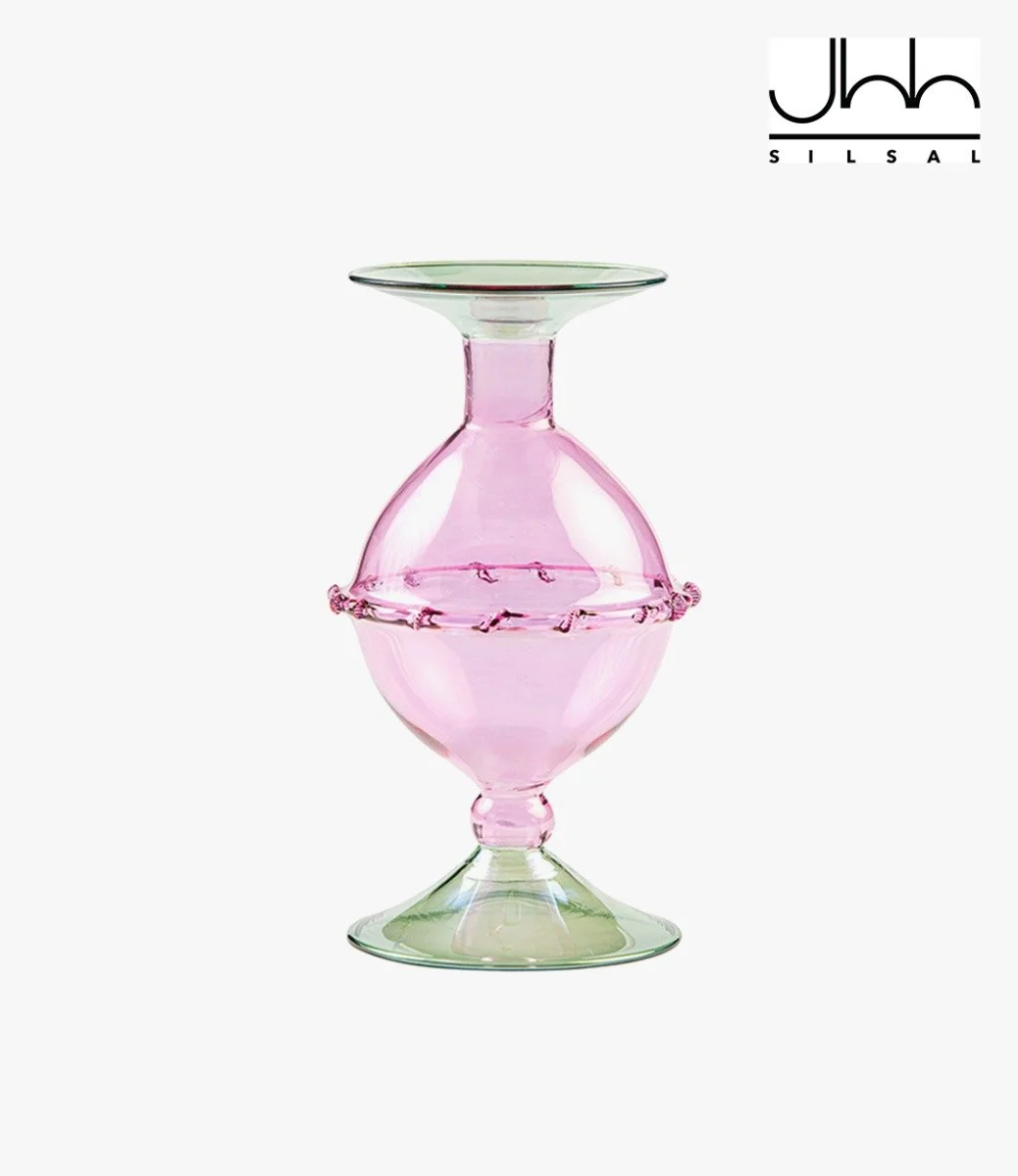 Seret Glass Candle Holder By Silsal*