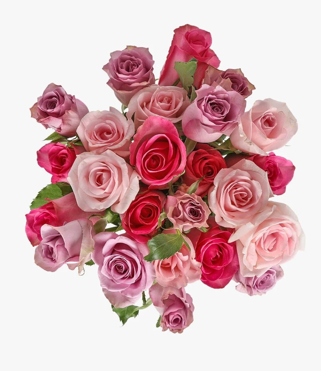 Shades of Pink Roses Arrangement