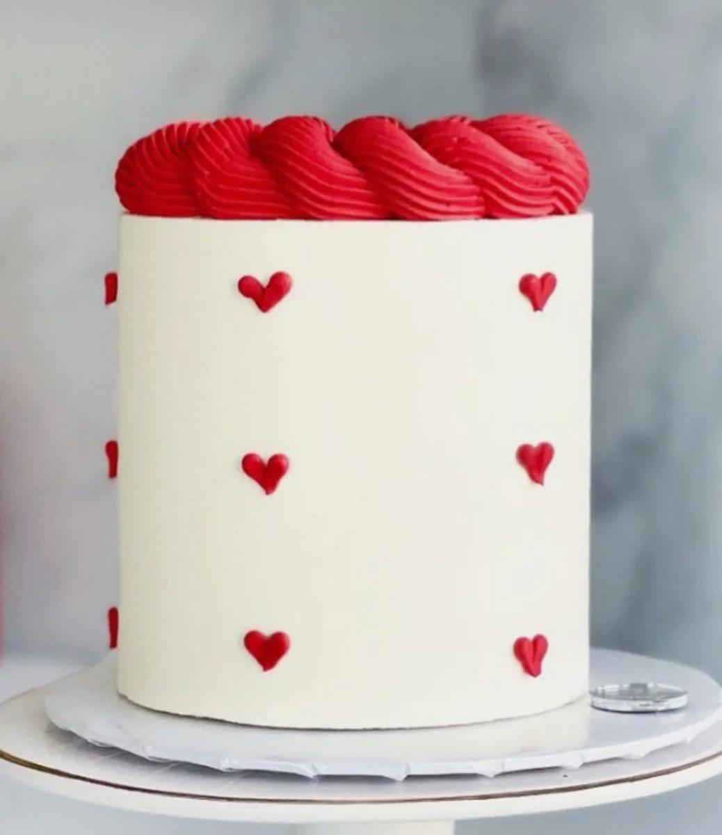 Small Hearts Cake
