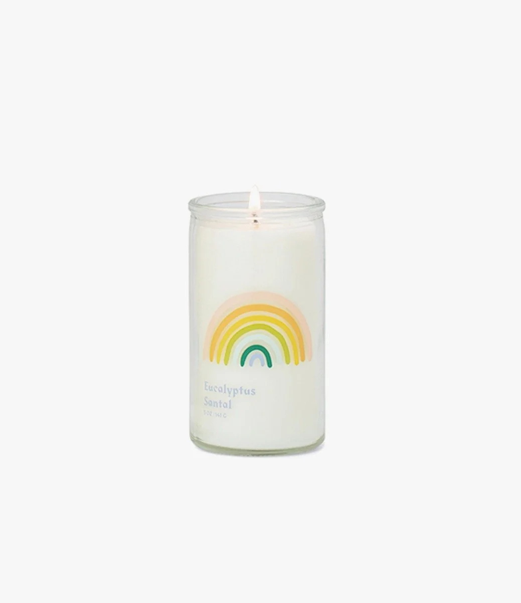 Spark 5 Oz. Rainbow "Love" Candle/Love Intention Eucalyptus Santal by Paddywax