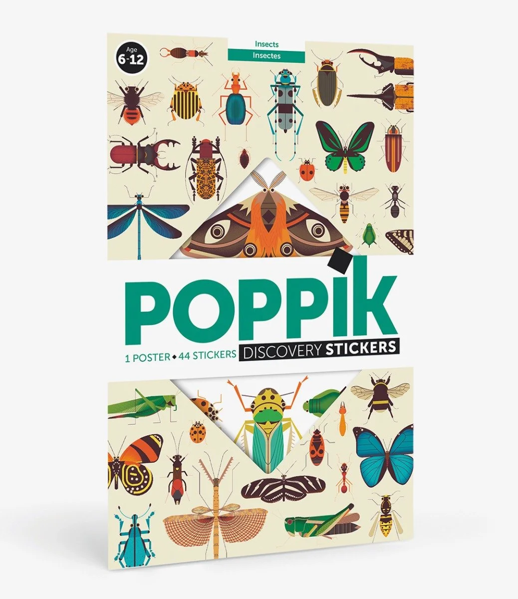 Sticker Poster Discovery - Insects By Poppik