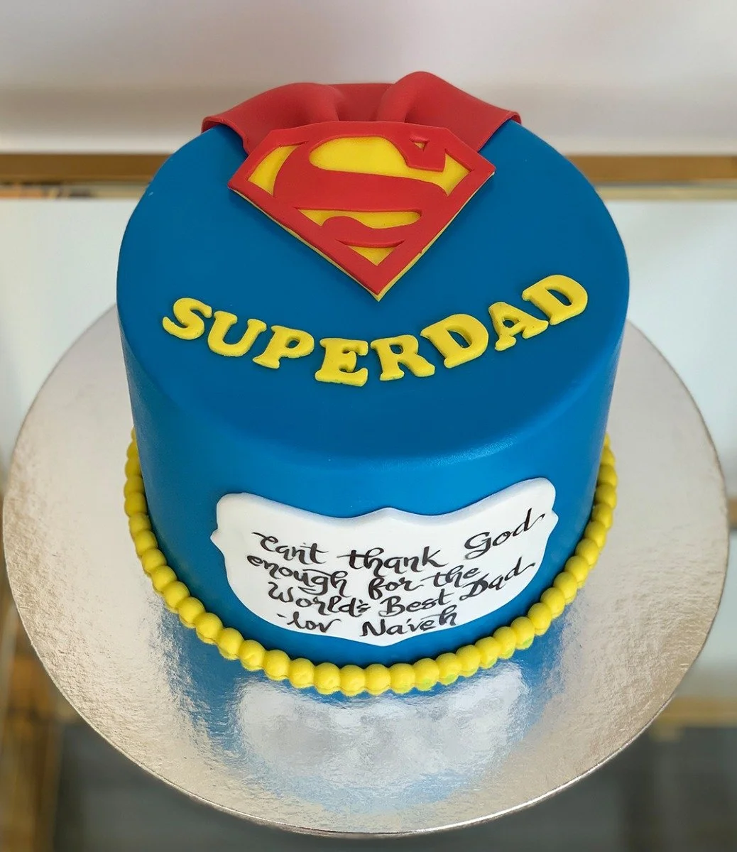 Superdad 4-inch cake By Yummy Bakes