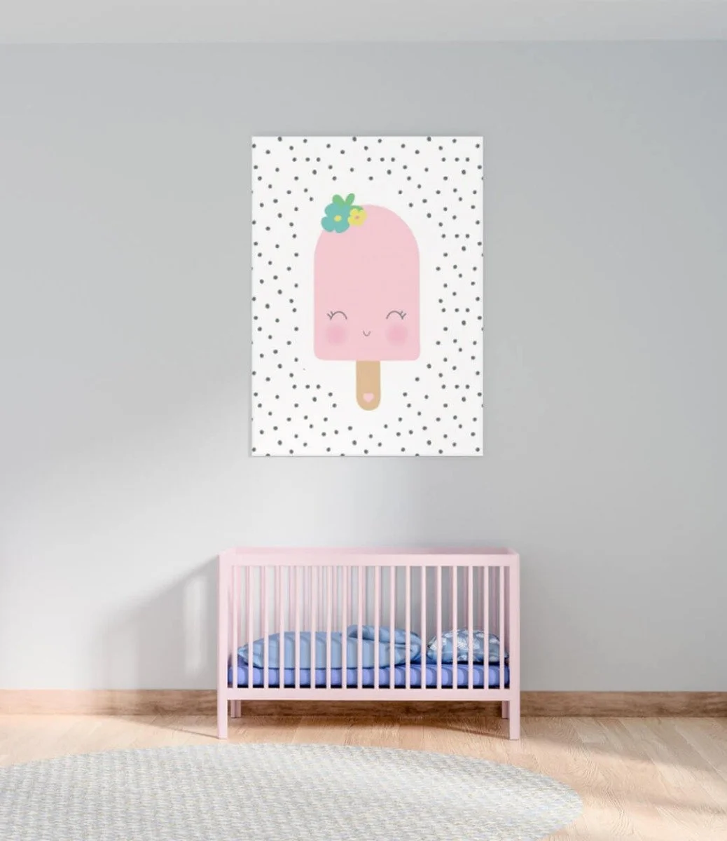 Pink Popsicle Wall Art Print by Sweet Pea