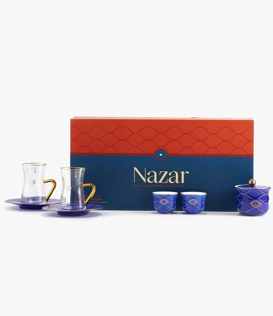 Tea Set - Nazar - Dark Blue