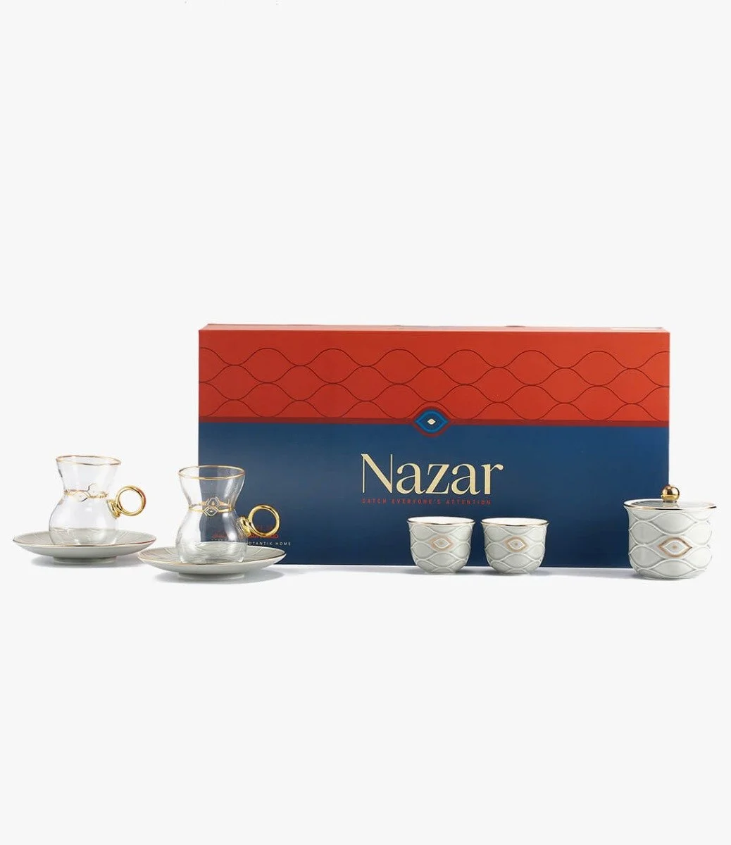 Tea Set - Nazar - Grey