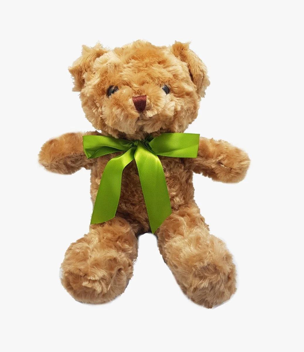 Teddy Bear Jimmy with Green Ribbon by Gifted