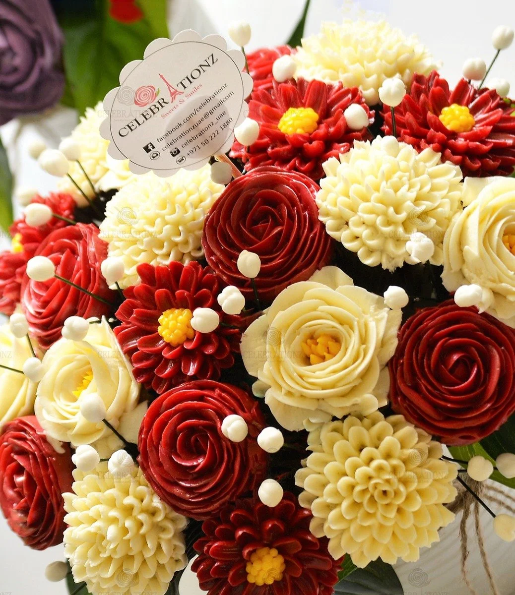 The Gorgeous Mini Flower Cupcakes Bouquet from Sweet Celebrationz