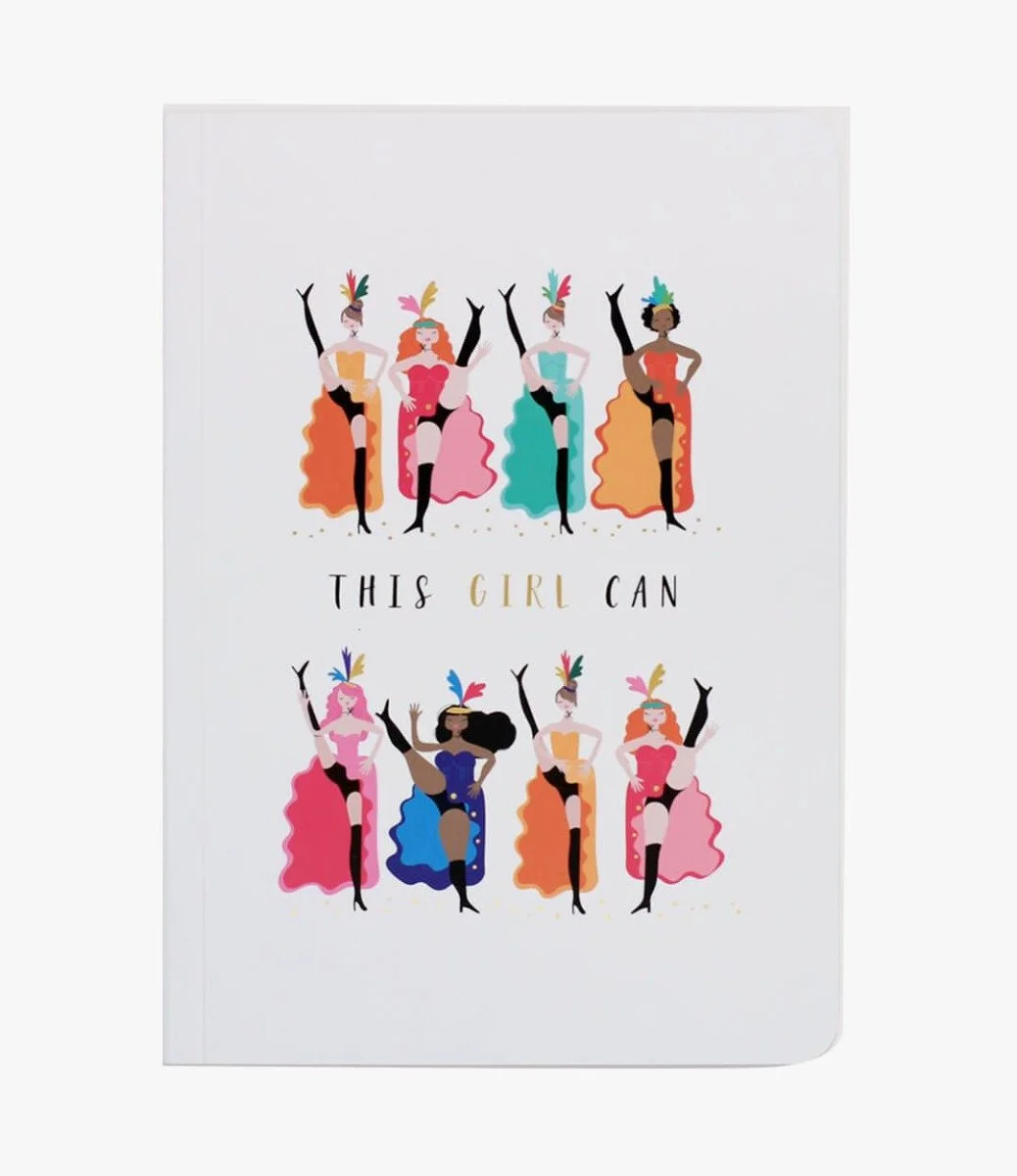 This Girl Can Happy Days A5 Notebook Nbm16 by Belly Button