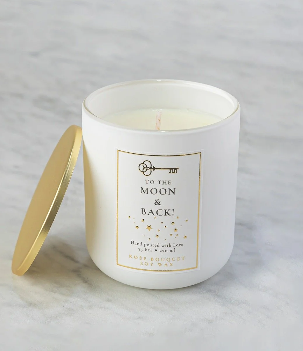 To The Moon & Back' Gift Candle By Joi Gifts
