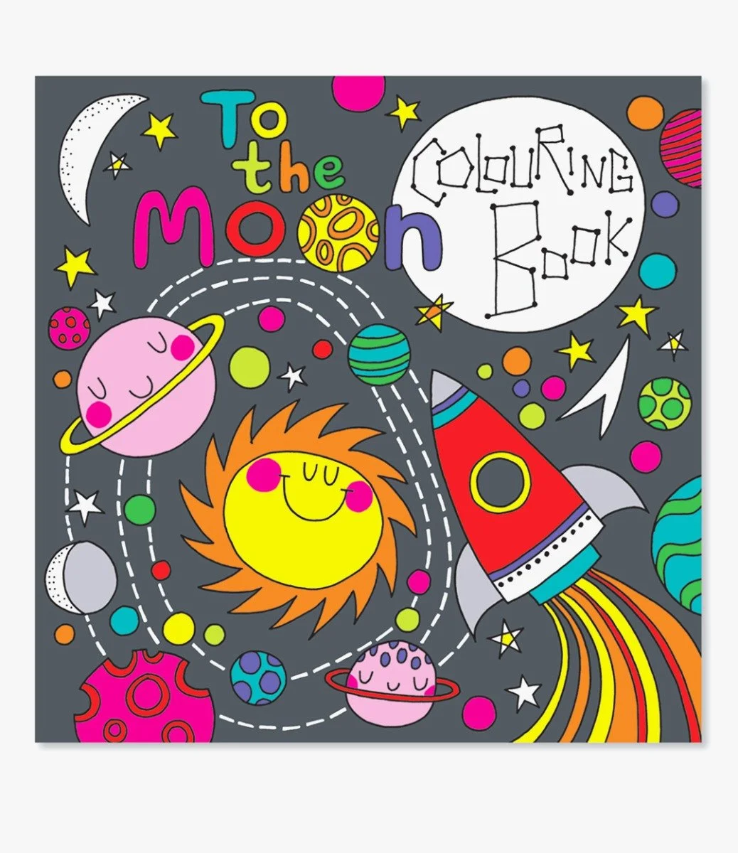 To The Moon Colouring Book By Rachel Ellen Designs