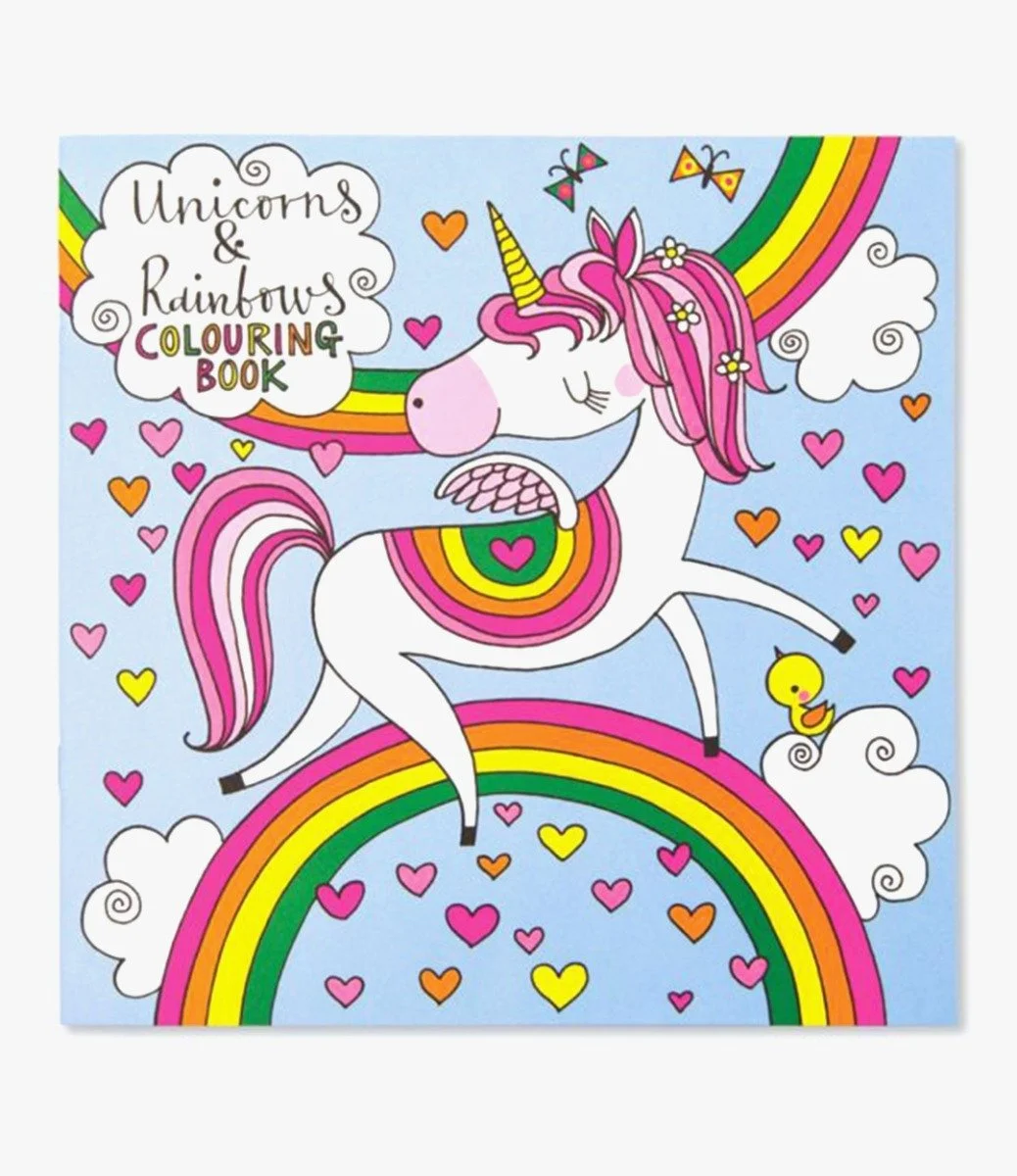 Unicorns & Rainbows Colouring Book By Rachel Ellen Designs